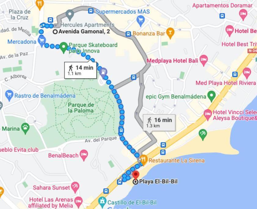 Cozy Central Studio Near The Beach Benalmadena Ngoại thất bức ảnh